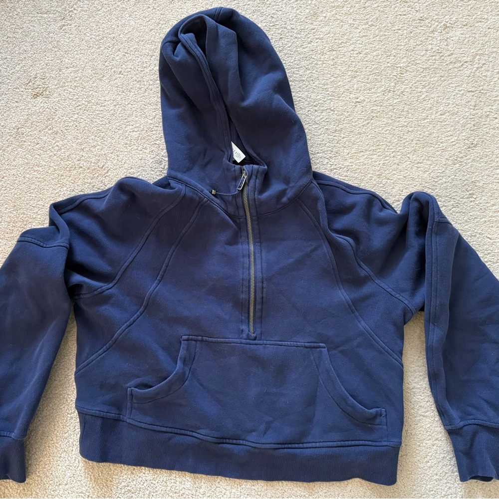 lululemon athletica Navy Scuba Half Zip Size XS/S - Measurements in Pics